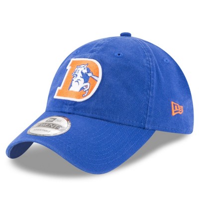 Men's Denver Broncos New Era Royal Historic Logo Core Classic 9TWENTY Adjustable Hat 2786209